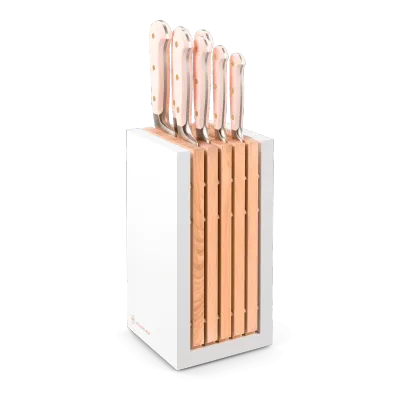 Wusthof Classic Pink Himalayan Salt 8Pc Designer Block Set