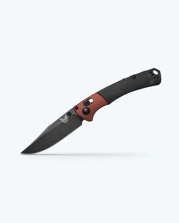 Benchmade Mini Crooked River, Magnacut, Burnt Copper Al and Black Micarta