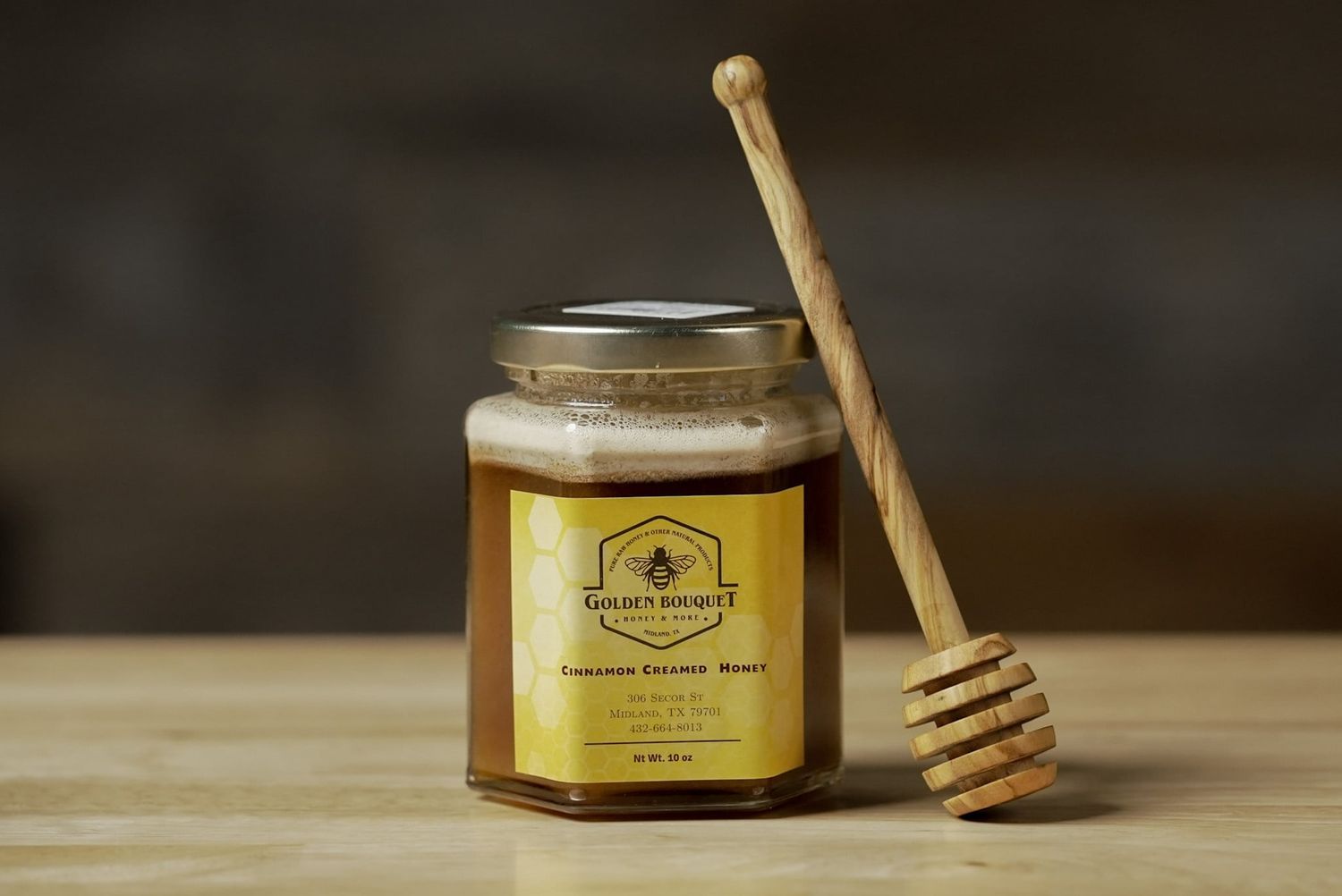 Golden Bouquet Honey - 10oz Cinnamon Creamed Honey