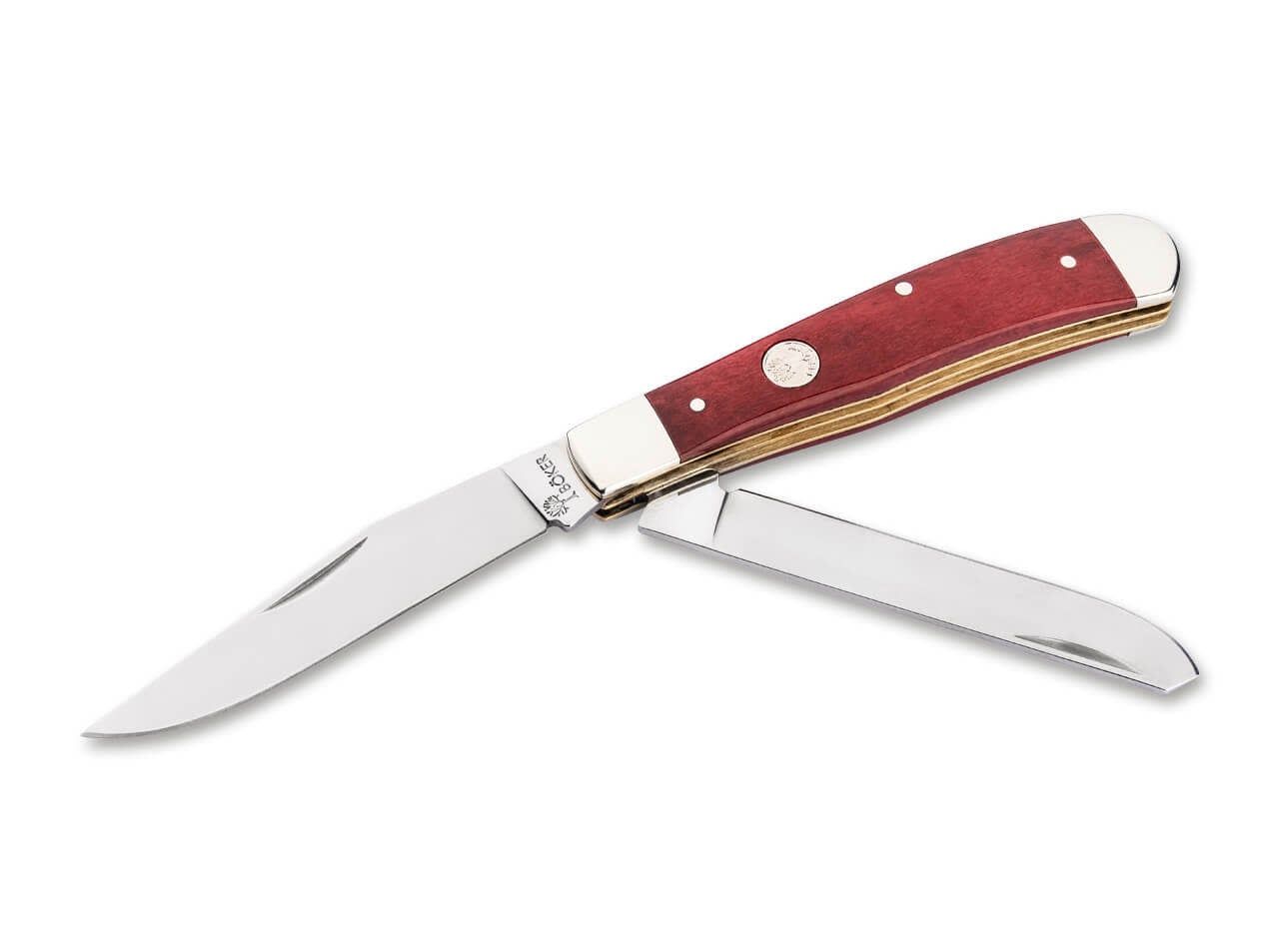 Boker, Traditional Series Trapper Smooth Red Bone, 1095 Carbon