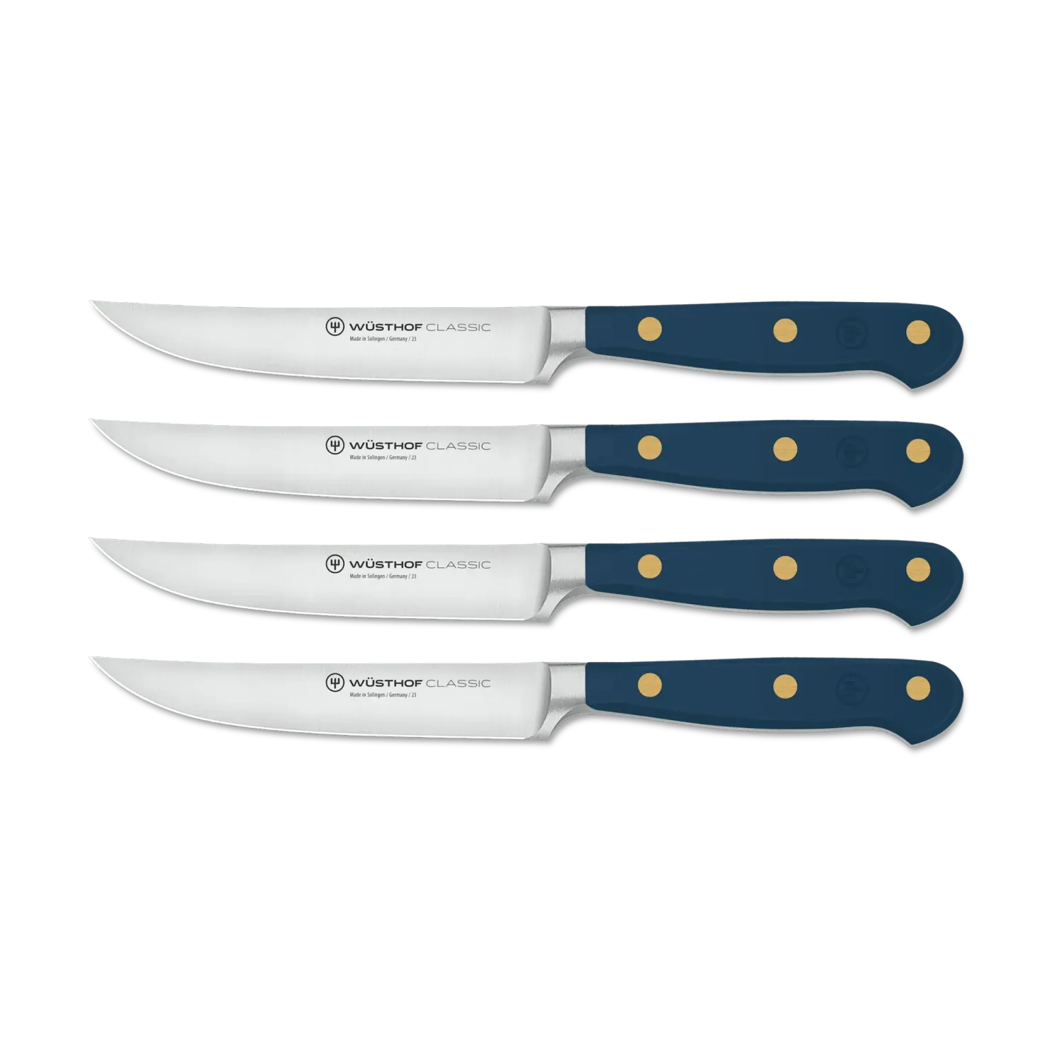 Wusthof, Classic 4 Piece Steak Knife Set, Wild Blueberry