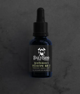 Daily Grind, Beard Oil Gentlemen's Reserve no. 5 Cedarwood, Vanilla, Ginger