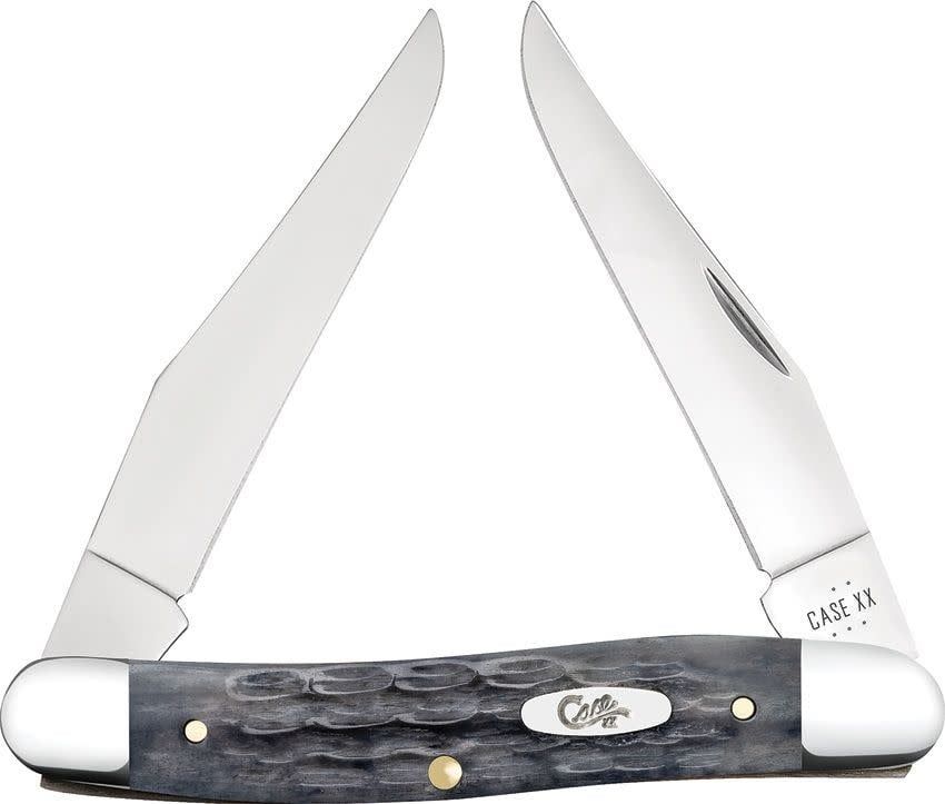 Case Muskrat Gray Crandall with carbon steel blades