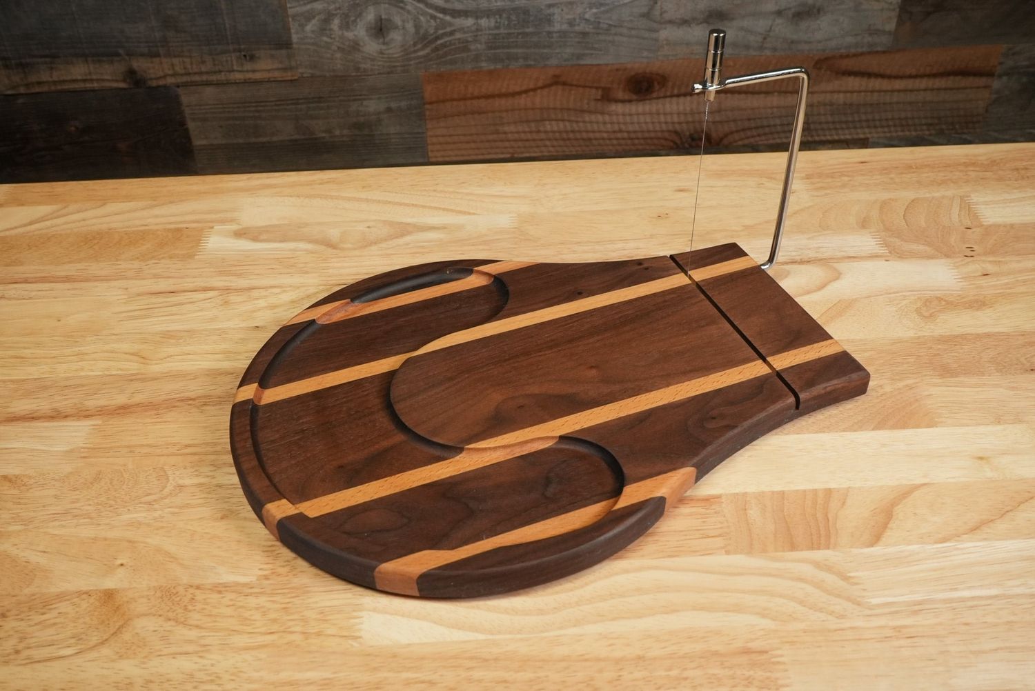 Tommy Coleman TAC, Walnut &amp; Ash Wood Cheese Board