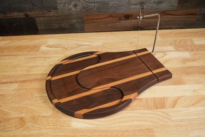 Tommy Coleman TAC, Walnut &amp; Ash Wood Cheese Board