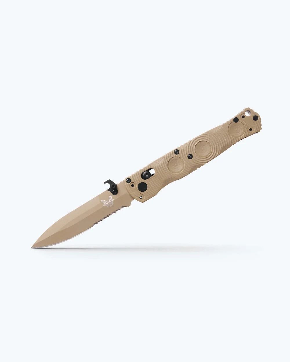 Benchmade Mini SOCP Folder, Sand G10, S30V