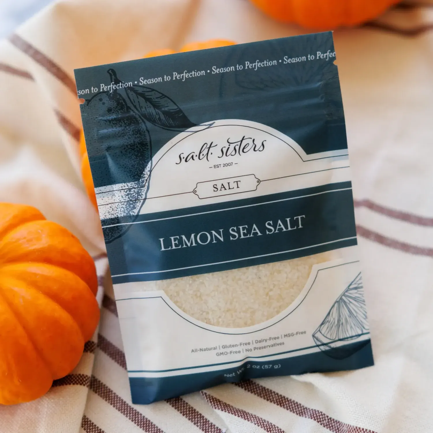 Salt Sisters, Lemon Sea Salt 2oz