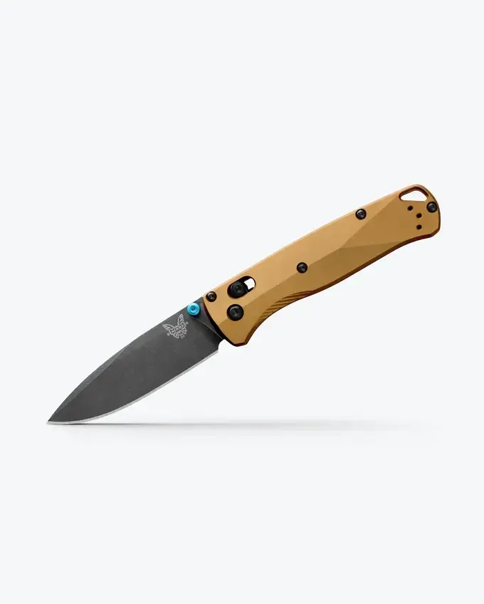 Benchmade Bugout Burnt "Brass" Aluminum Handle, M390
