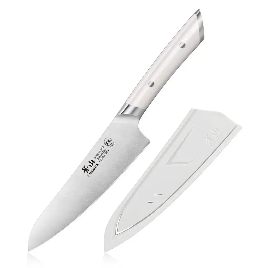 Cangshan Helena 5 1/2" Asian Utility White Handle
