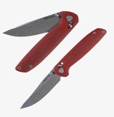 Tactile Knife Co Maverick, Red G10 Handle, Magnacut Steel