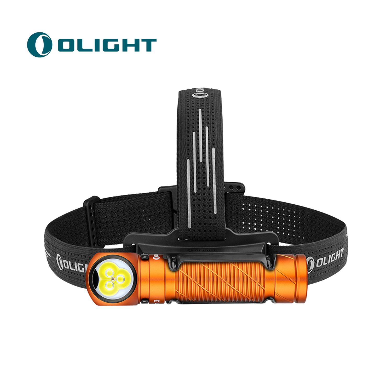 Olight, Perun 3 Headlamp White &amp; Red Light, Orange