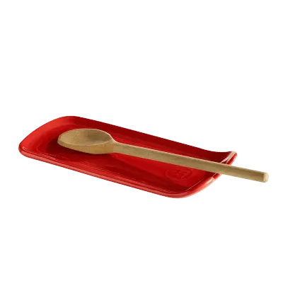 Emile Henry Spoon Rest, Burgundy