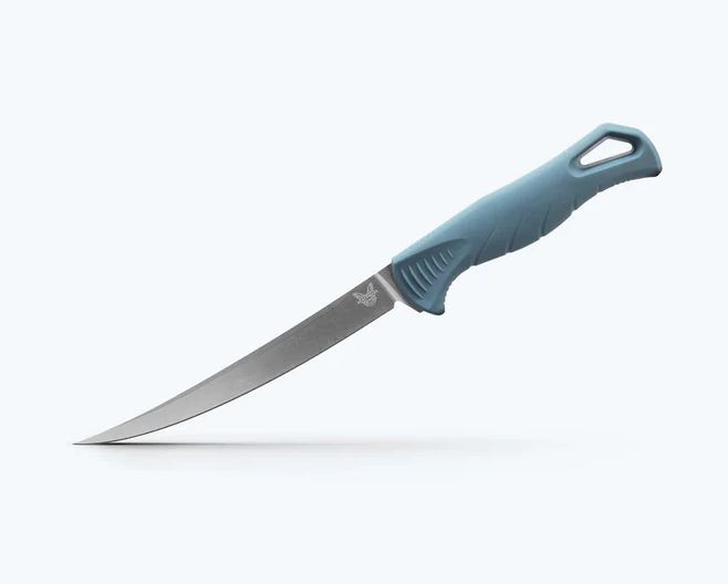 Benchmade Fishcrafter 5", Magnacut, Blue Santoprene Handle