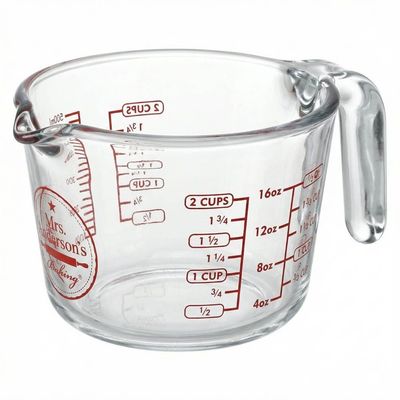 HIC, Mrs. Anderson's Baking Glass Measuring Cup, 2 Cup