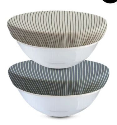 Nectar and Nest Beeswax Bowl Covers (X-Large 12", Stripes) Set of 2
