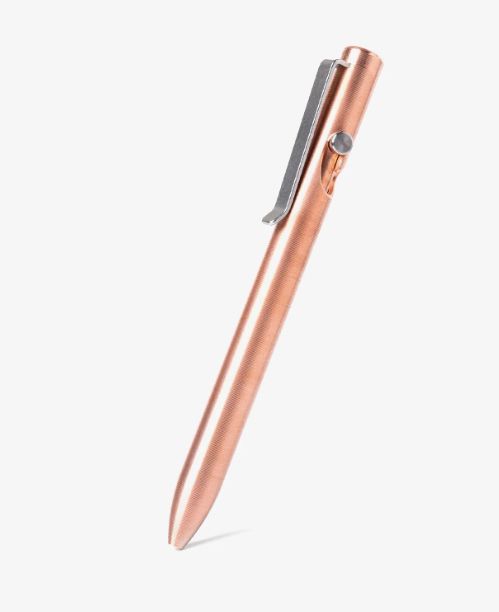 Tactile Turn Bolt Action Pen, Copper, Short 5.1"