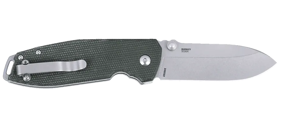 CRKT Squid XM Button Lock, Green Micarta, D2