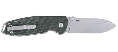 CRKT Squid XM Button Lock, Green Micarta, D2