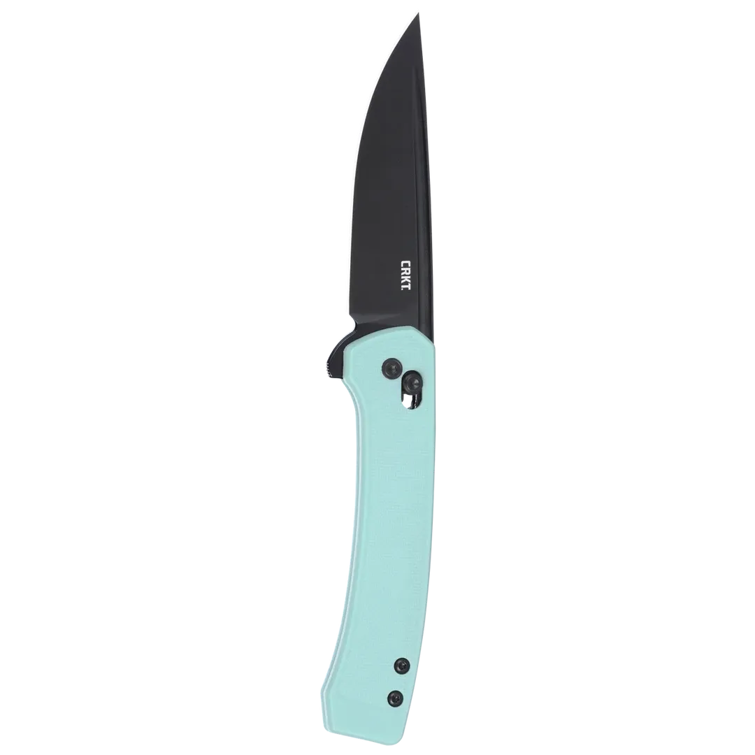 CRKT Q Compact Aqua, GRN Handle, 14C28NSteel