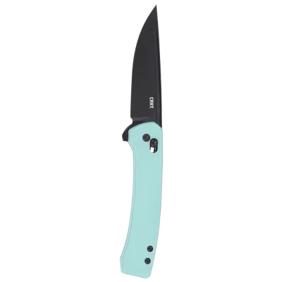 CRKT Q Compact Aqua, GRN Handle, 14C28NSteel