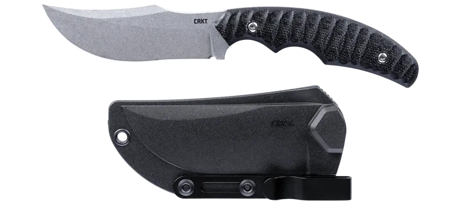 CRKT Burrower Fixed, D2 Steel, Micarta Handle