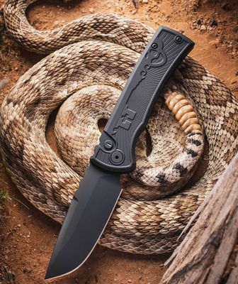 Pro-Tech, Chavez Auto Operator, Black Aluminum, S35VN