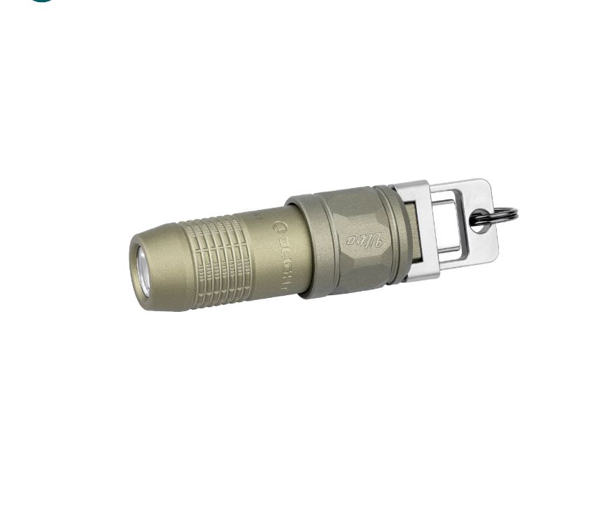 Olight iUltra Keychain Flashlight, Olive, 80 Lumens