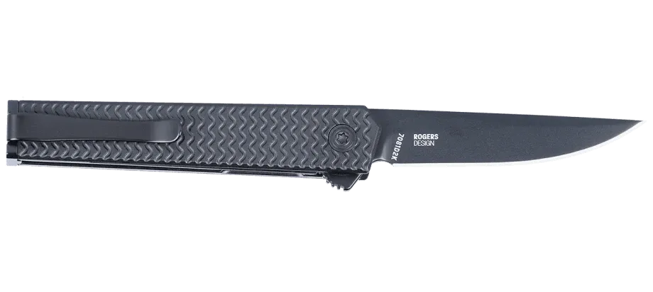 CRKT CEO Microflipper, Black Aluminum, D2