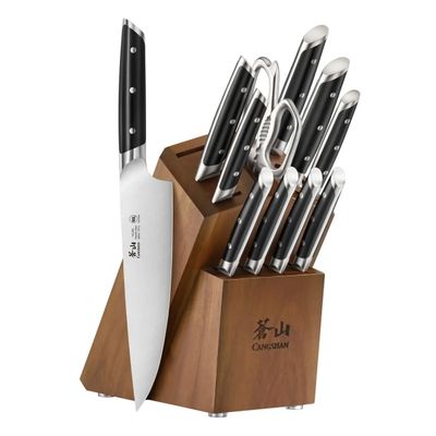 Cangshan AKKA Series, Black 12PC Knife Block Set