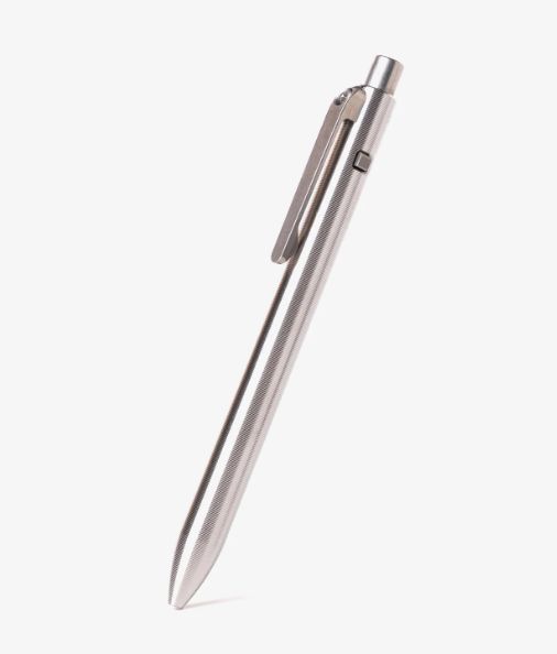 Tactile Turn - Side Click Pen, Titanium / Short [5.3"]