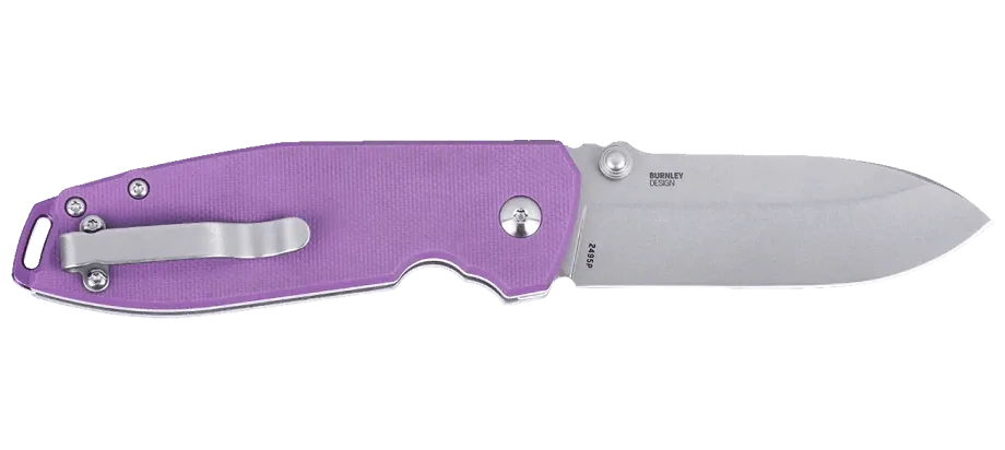 CRKT Squid XM Button Lock, Violet G10, 14C28N