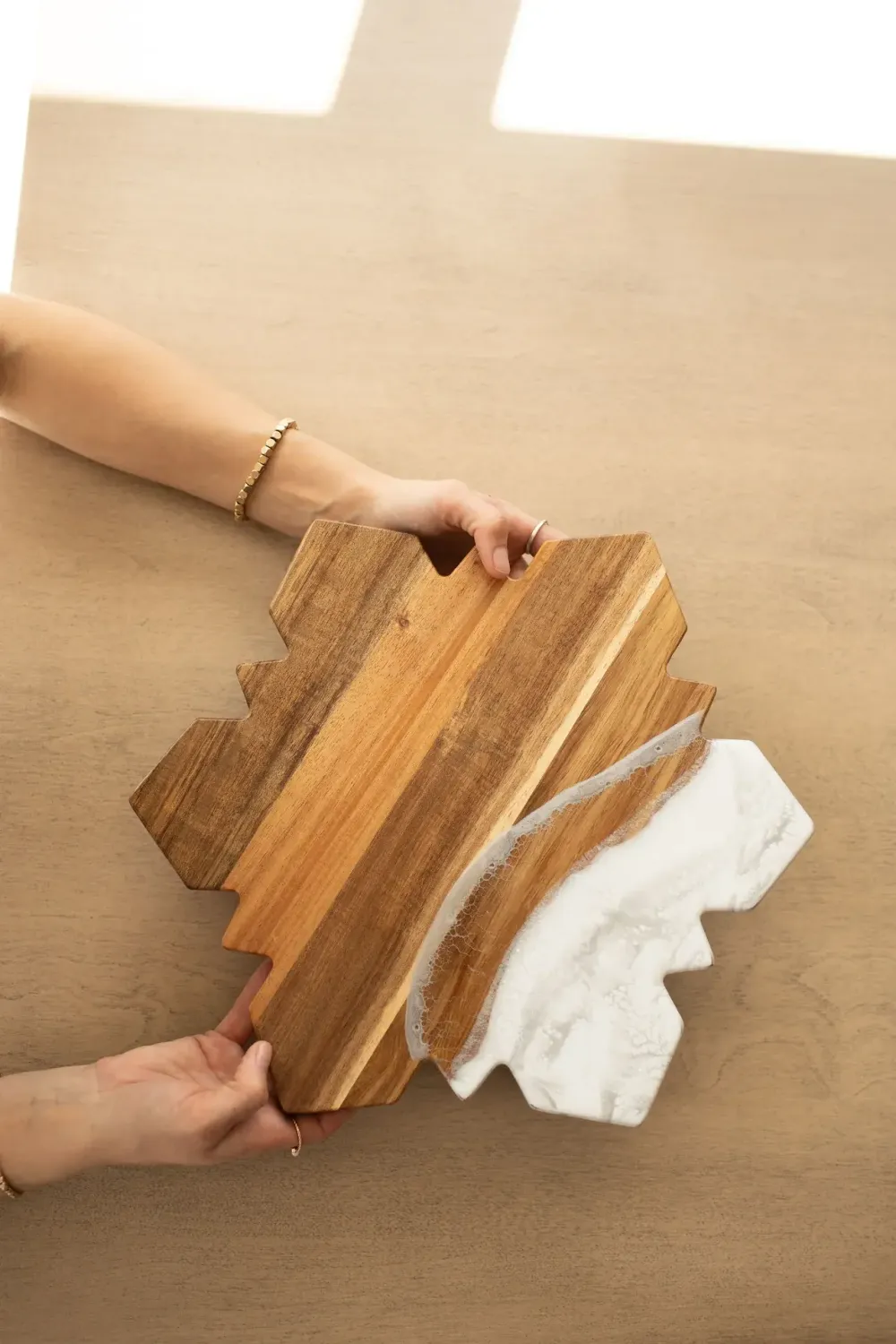 Lynn &amp; Liana Snowflake Charcuterie Board
