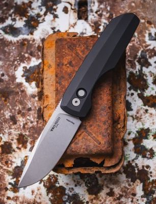 Protech, Vero Synapse 2 Black Al Handle, Magnamax Steel