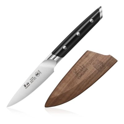 Cangshan AKKA Series, Black 3.5-inch Paring Knife w/ Sheath