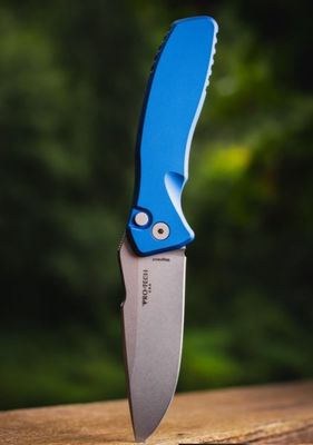 Pro-tech, Pallas Auto Spartan Blades Collaboration Blue Aluminum Magnacut