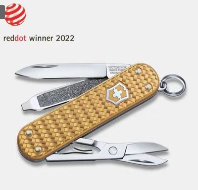 Victorinox Classic SD Precious Alox, 58 mm, Brass Gold