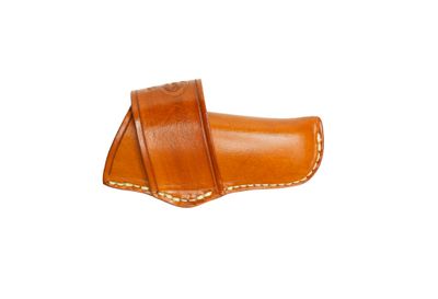 A&amp;M #34 Horizontal Hunter Sheath Plain Light Brown