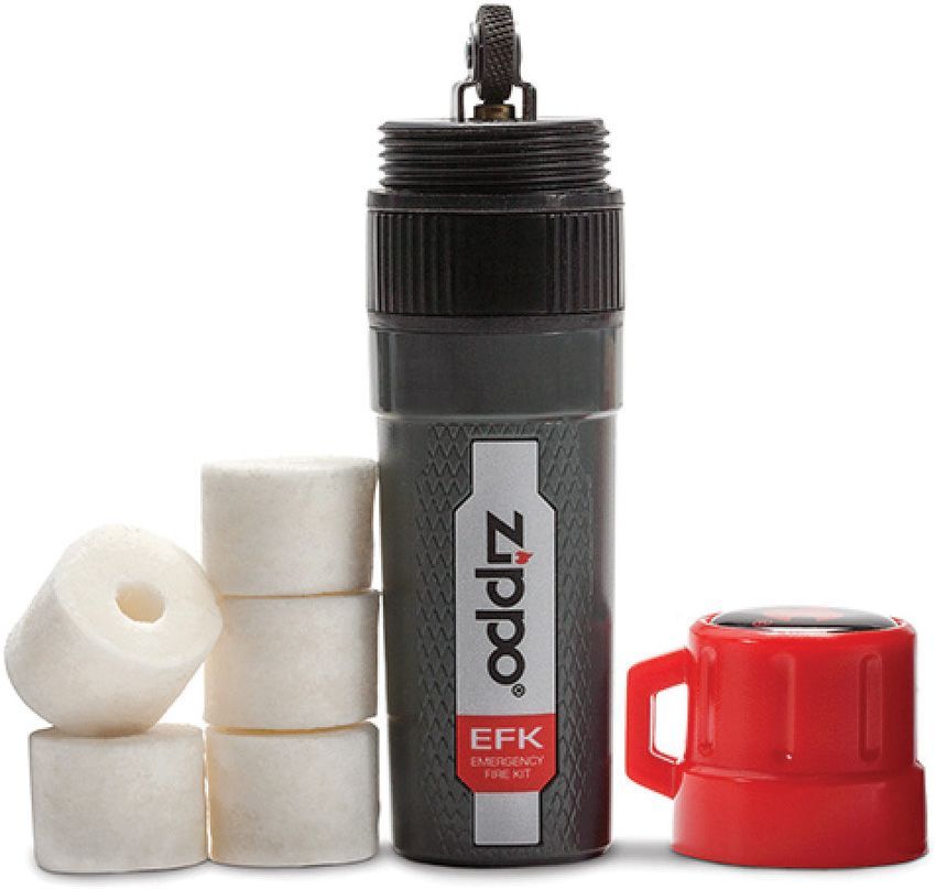Zippo Emergency Fire Kit with Spark Wheel and Tinder