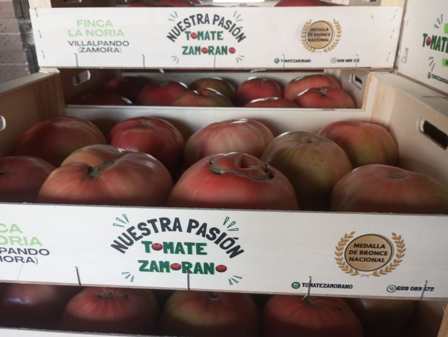 Caja de tomates