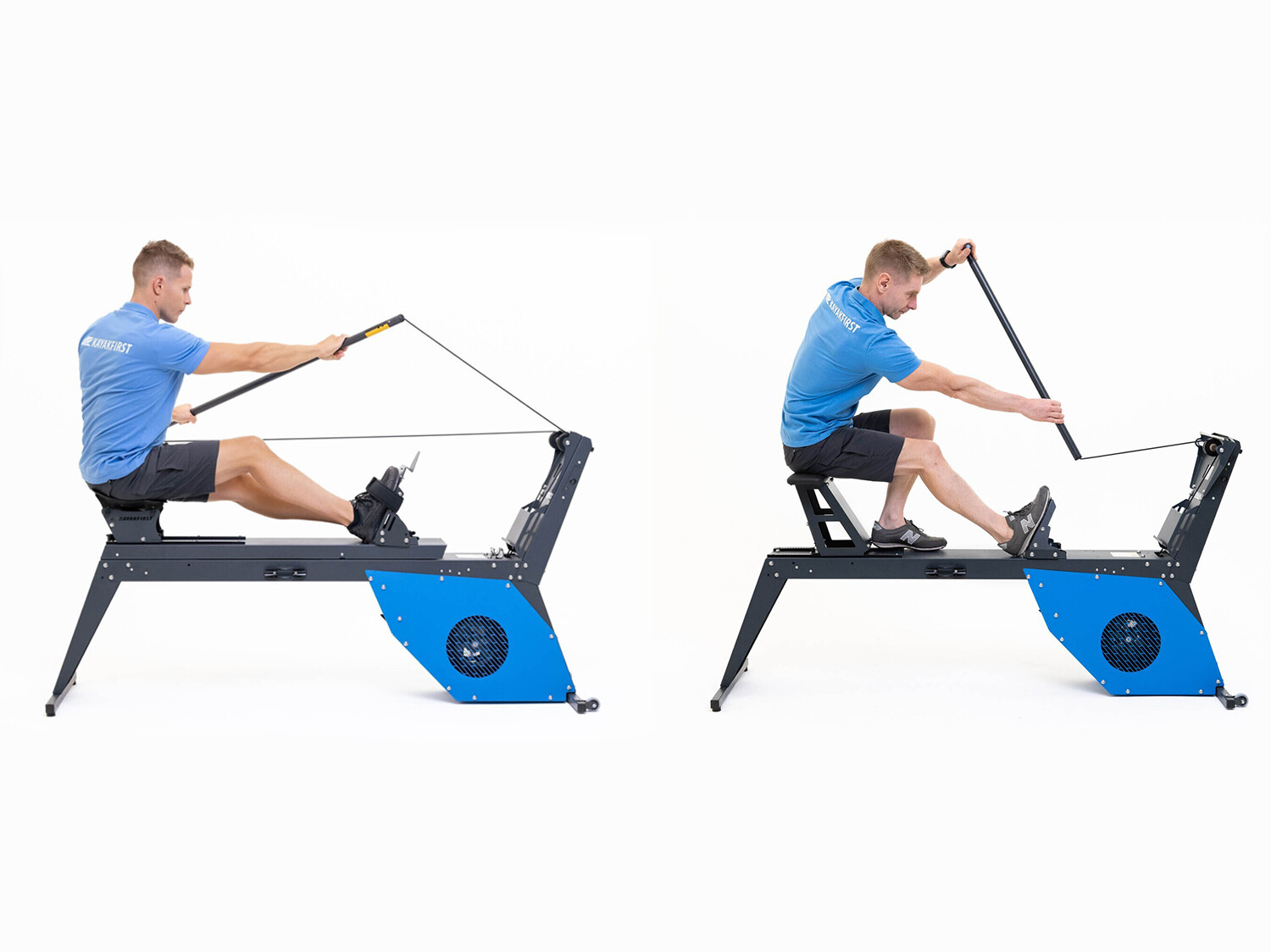 KayakFirst indoor kayak and dragon boat, OC1, Va'a and outrigger paddle machine ergometer