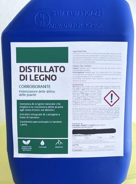 DISTILLATO DI LEGNO  10 KG.
