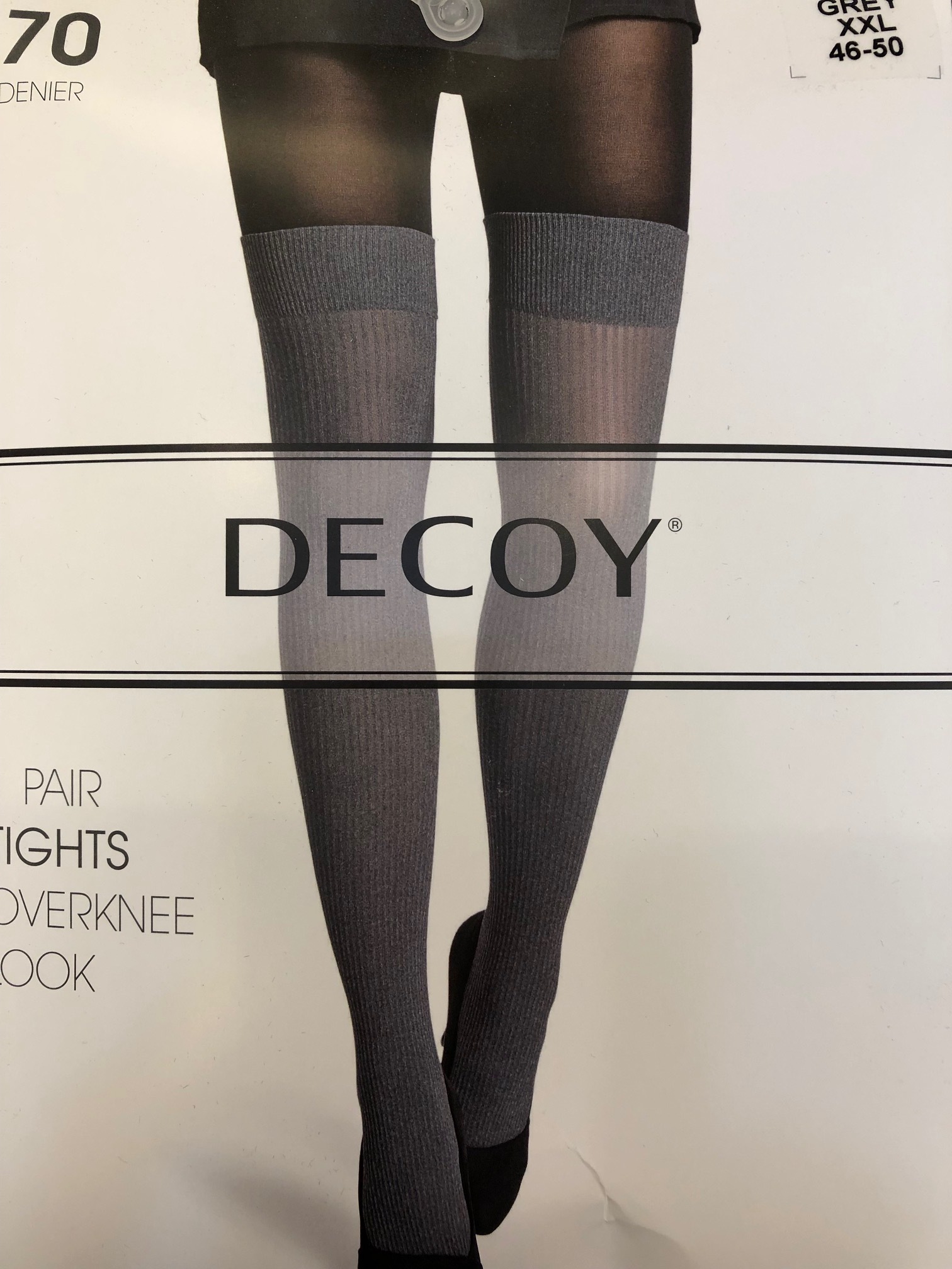 Flotte strømpebukser med rib overknee-look fra Decoy – Shop – PLUSPIGE |  Tøj til kurvede kvinder