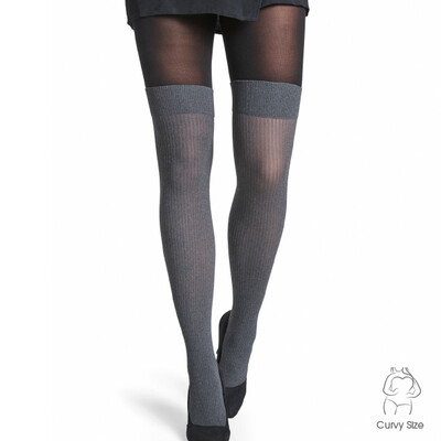 Flotte strømpebukser med rib overknee-look fra Decoy! Flotte strømpebukser med rib overknee-look fra Decoy!