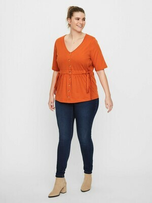 Orange bluse fra Junarose. Orange bluse fra Junarose.