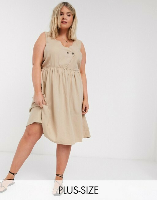 Kjole med hør fra Vero Moda Curve! Kjole med hør fra Vero Moda Curve!