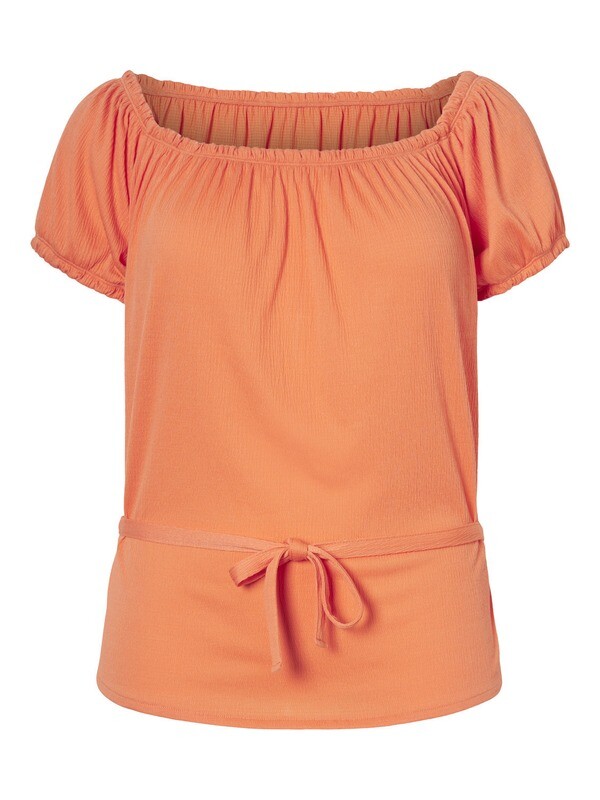 Koralfarvet bluse med bindedetalje fra Vero Moda Curve! Koralfarvet bluse med bindedetalje fra Vero Moda Curve!