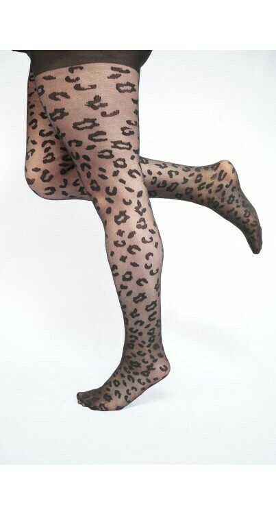 Strømpebuks med leopardmønster fra Pamela Mann. Strømpebuks med leopardmønster fra Pamela Mann.