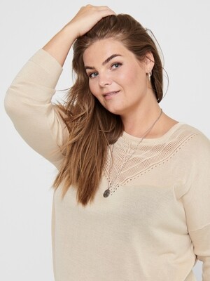 Pullover i tynd strik fra Carmakoma. Pullover i tynd strik fra Carmakoma.
