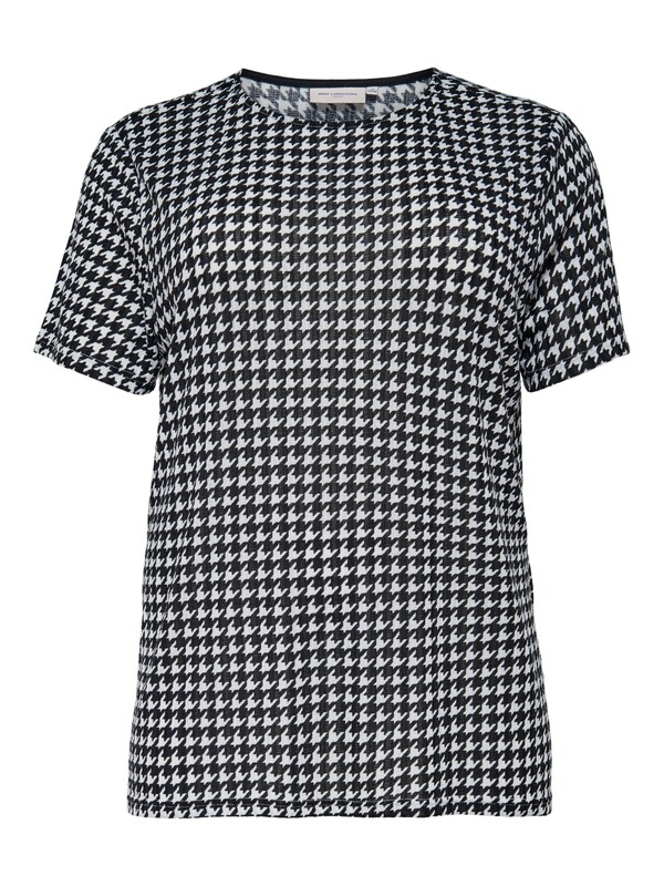 T-shirt med Houndtooth print fra Carmakoma. T-shirt med Houndtooth print fra Carmakoma.