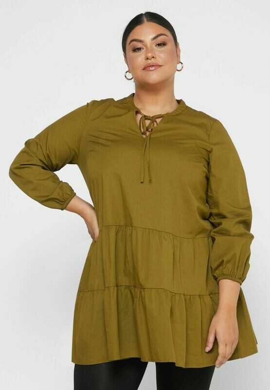 Bomulds-tunika fra Vero Moda Curve! Bomulds-tunika fra Vero Moda Curve!